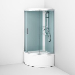 Фото Душевая кабина 90.5x90.5x211.5 Am.Pm (W88C-401A-090WT) прозрачный, ABS-пластик