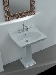 Фото Раковина 68 см ArtCeram Hermitage (HEL002 01 00) белый