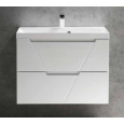 Тумба под раковину BelBagno Vittoria-800-2C-SO-BL 80 см подвесная, цвет белый глянцевый