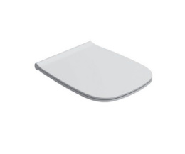 Фото Сидение с крышкой для унитаза Globo Genesis (GN020BI) хром, белый