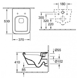 Подвесной унитаз Villeroy & Boch Architectura (5685 H1 R1)