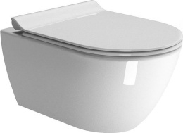 Фото Подвесной унитаз GSI Pura 8816FR511 безободковый, белый глянцевый