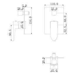 Omnires Siena SN7335CR Смеситель для душа скрытого монтажа (хром)
