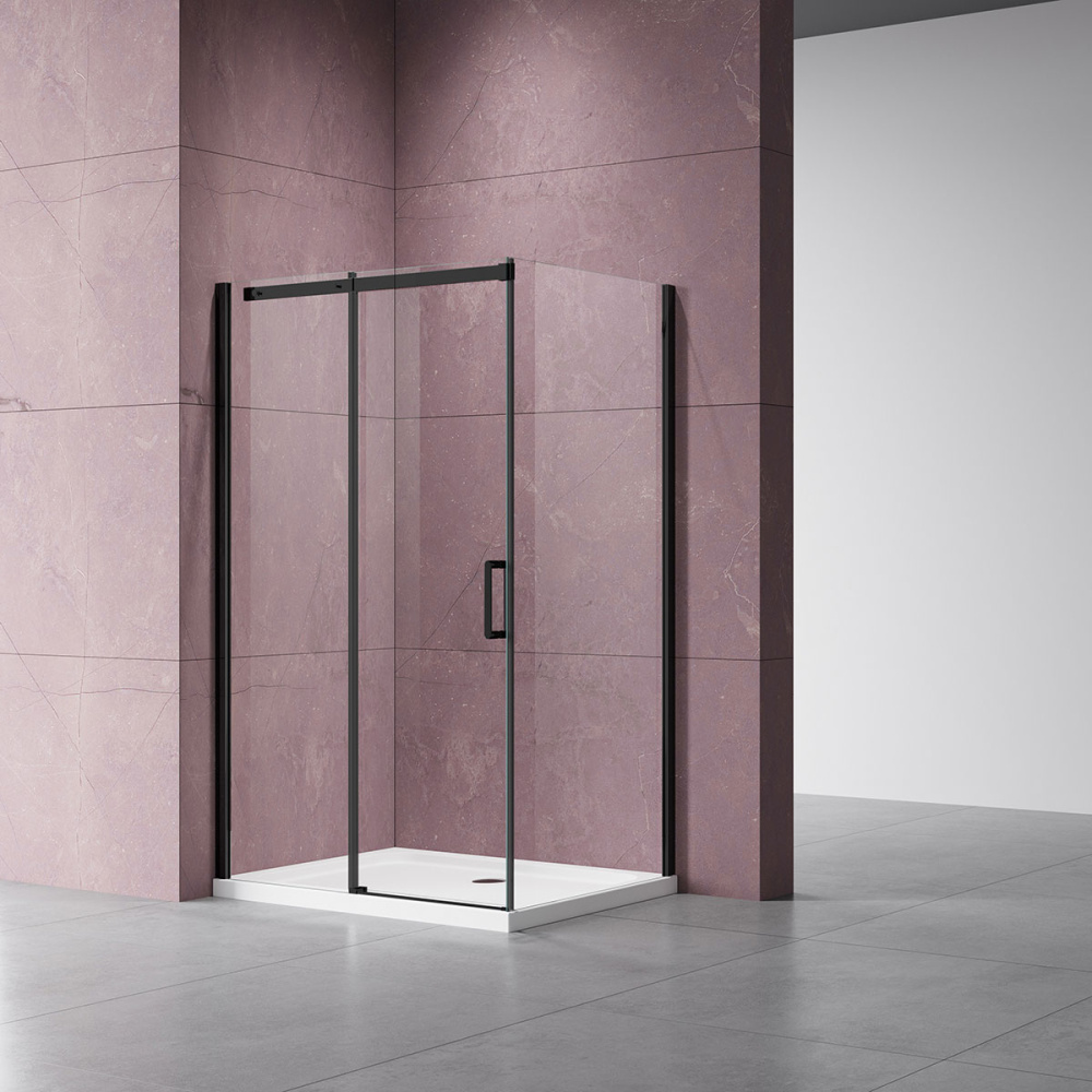 Фото Душевой уголок Vincea Dice (VSR-4D8015CLB) черный