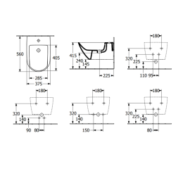 Биде Villeroy&Boch Subway 3.0 44700001 подвесное Альпийский белый