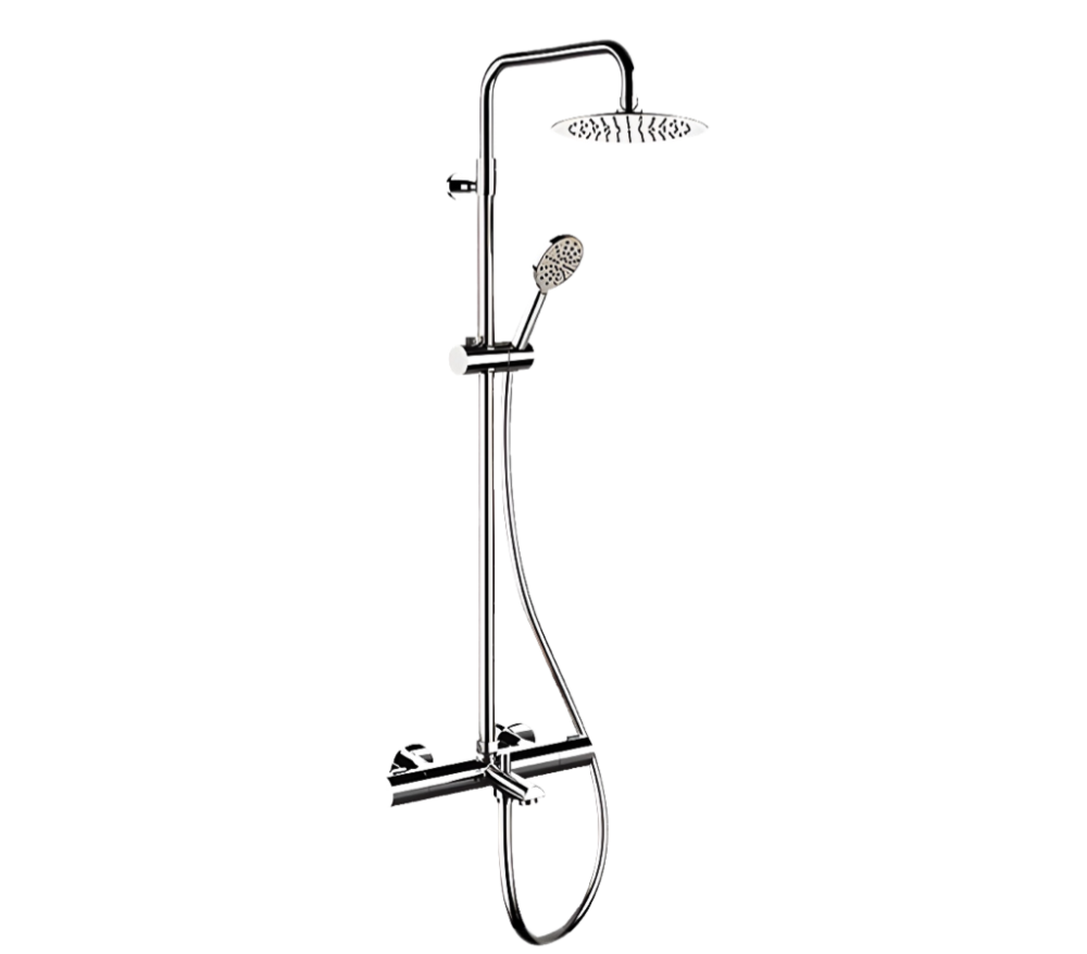 Фото Душевая система термостатическая с изливом Remer EQ34A8MPUFM25G