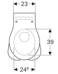 Чаша напольного унитаза Geberit Bambini 212000000