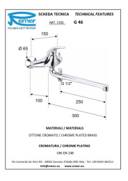 Фото Смеситель Remer для ванны  длинный нос  RR G46
