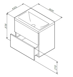 Фото База под раковину Am.Pm Gem (M90FHX06022WG) белый