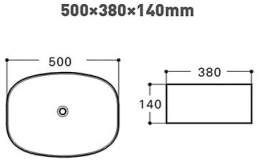 Раковина 50 см Aquanet Fine (00273682) Прямоугольная