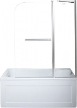 Шторка для ванны Aquanet SG-1200, прозрачное стекло