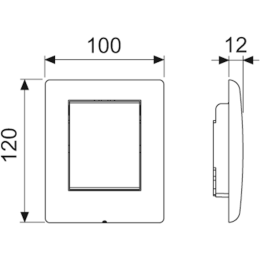 Клавиша смыва Tece TECEplanus (9242310) нержавеющая сталь, сатин