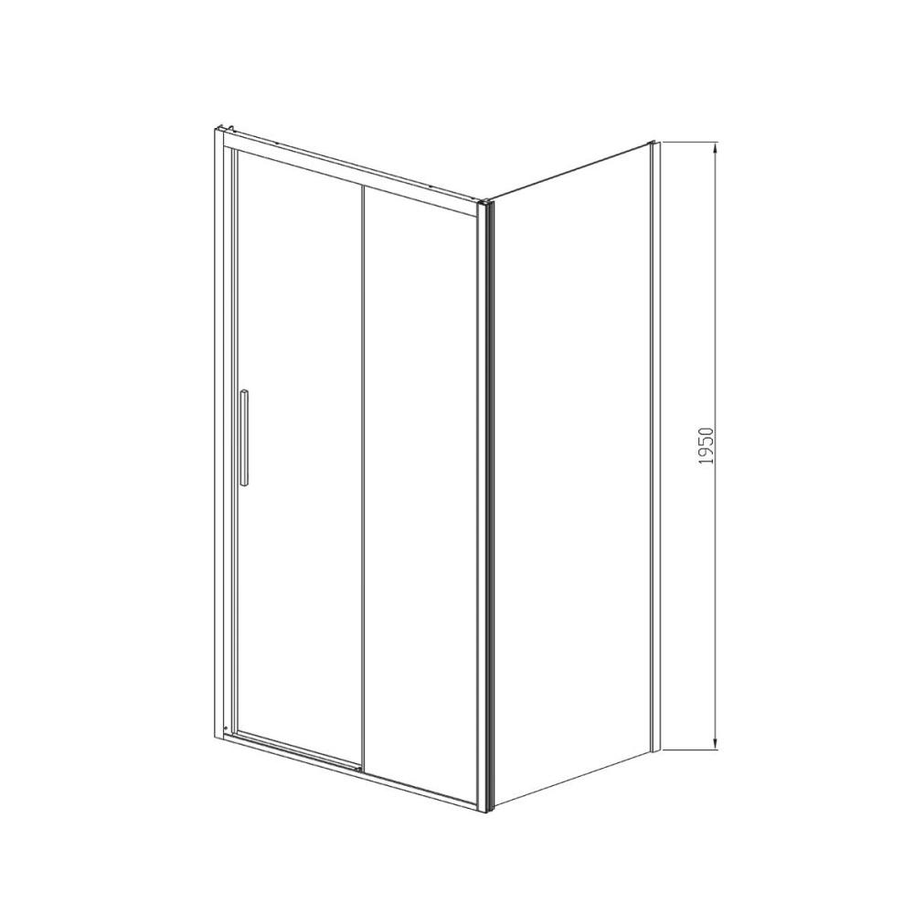 Душевой уголок Vincea Soft (VSR-3SO8010CL) хром
