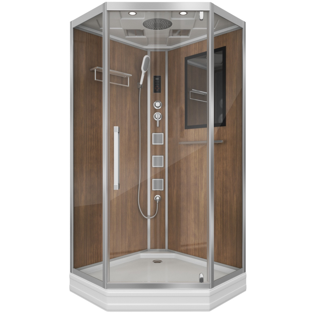 Душевая кабина 100x100x215 Niagara (NG-7717WD) акрил, Поддон низкий