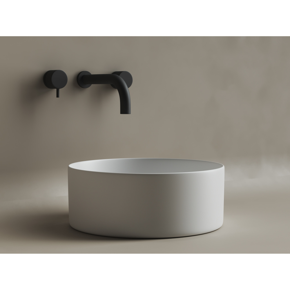 Накладная раковина Ceramicanova Element CN6032MW 36x36 белый матовый круглая