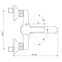 Смеситель Vidima УНО (Uno) BA250AA для раковины, поворотный излив, хром