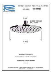 Фото Душевая система Remer Elegance (EQ32X7MMM20BO) белый матовый