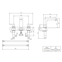 Смеситель для раковины Villeroy & Boch Liberty TVW10700700061 хром
