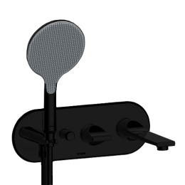 Фото Смеситель для ванны Bossini Apice Z00557 Black Matt (черный матовый)