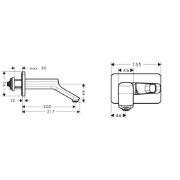 Hansgrohe Axor Urquiola 11026000 Смеситель для раковины