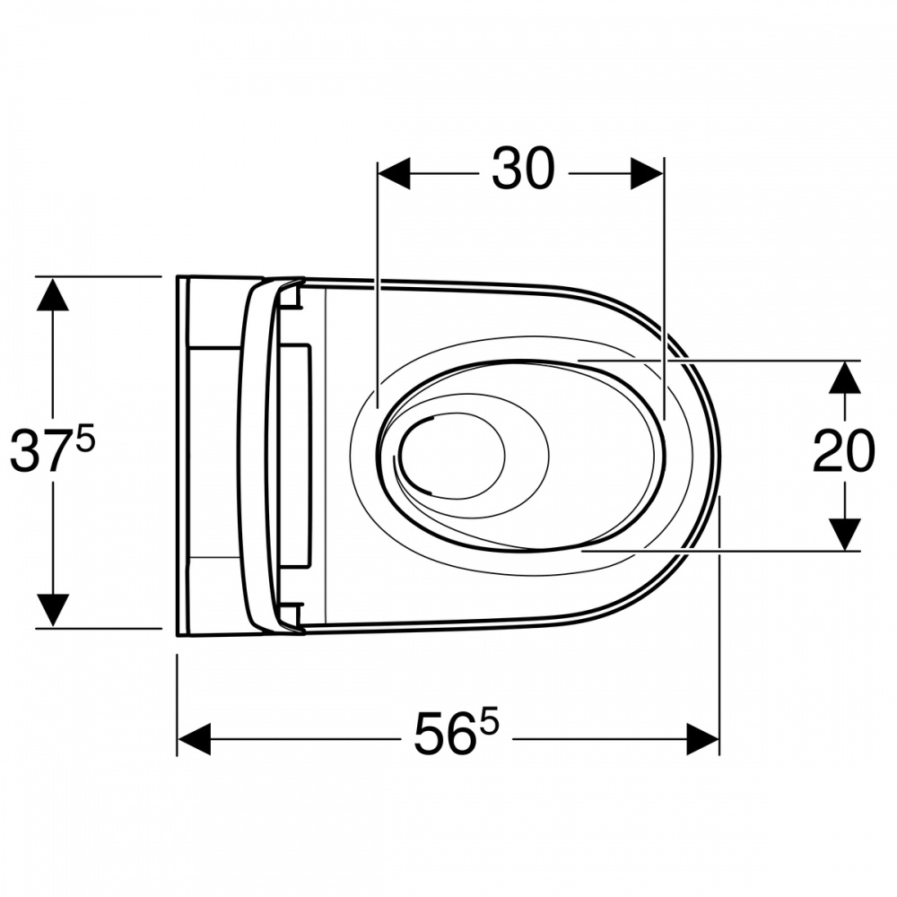 Geberit AquaClean 146.224.21.1 Унитаз-биде без фена