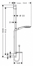 Душевой гарнитур Hansgrohe Raindance (27857400) хром, белый