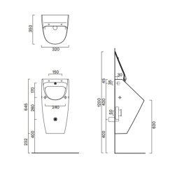 Писсуар Catalano Comfort (0932640001) белый