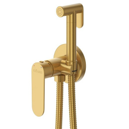 Фото Гигиенический душ со смесителем Cezares Stylus (STYLUS-DIF-BORO) Брашированное золото