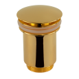 Донный клапан без перелива 1”1/4 Remer 904CC114DO, золото глянцевое