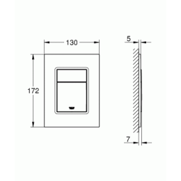 Клавиша смыва Grohe Skate Cosmopolitan (37535AL0)