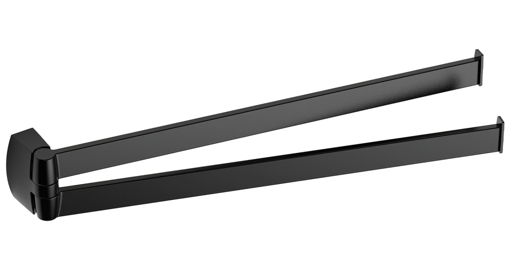 Фото Colombo Trenta B30120NM Держатель для полотенца-2ой 35,2см, чёрный матовый