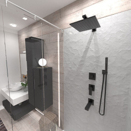 Фото Кронштейн для верхнего душа Paini 50PZ745QQ30 черный