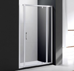 Душевая дверь Cezares Molveno-BA-12-90+50-C-Cr-IV, 140 x 190 см, стекло прозрачное, хром