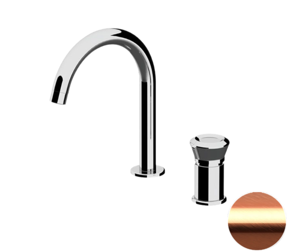 Фото Смеситель для раковины Remer Element ET57RP, медь брашированная