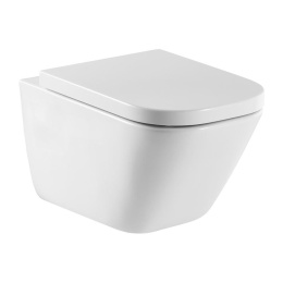 Фото Подвесной унитаз Roca The Gap 893104100 (с сиденьем и инсталляцией)