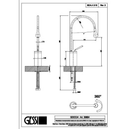 Смеситель для раковины Gessi Goccia (33604#031) хром