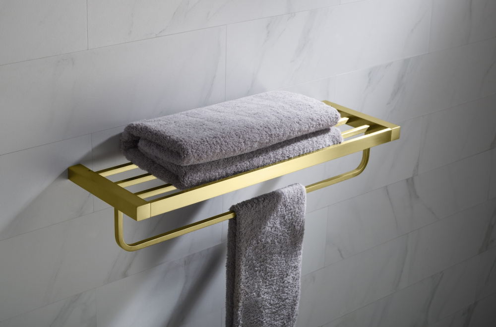 Фото Полка для полотенец Timo Selene 17058/17 золото матовое