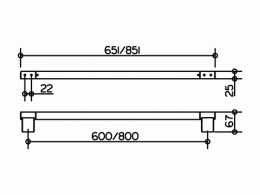 Полотенцедержатель Keuco Plan 14901010800, хром
