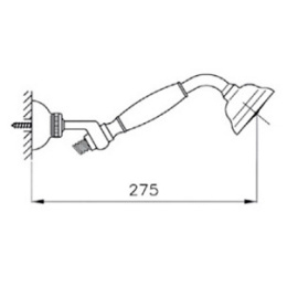 Ручной душ Nicolazzi Classic C7104M BZ METAL, бронза