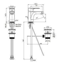 Carlo Frattini Serie 22 F3831CR Смеситель для раковины
