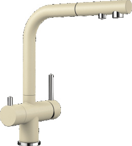 Фото Blanco Fontas 525203 Смеситель для кухни, выдвижной излив, встроенный излив для питьевой воды с запо