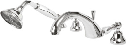 Фото Смеситель Cezares VINTAGE-BVDM-01-Sw для ванны, хром, ручки Swarovski