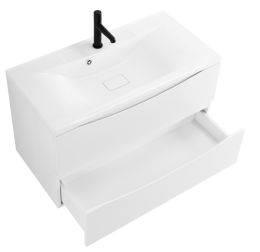 Тумба под раковину BelBagno Marino MARINO-1000-2C-SO-BL-P, 100 х 44,5 х 55 см, Bianco Lucido