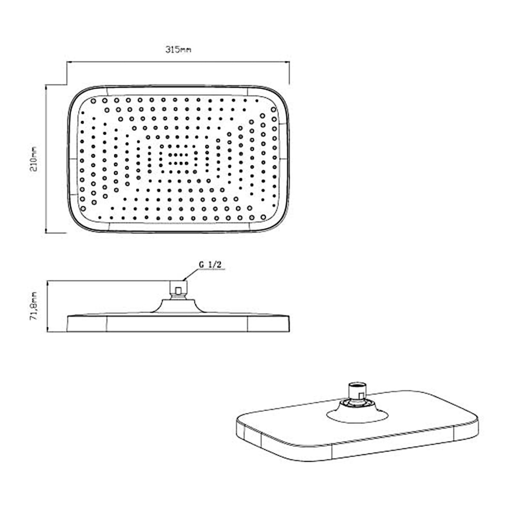 Душевой комплект Vincea (VSFW-431T1RMB) черный матовый