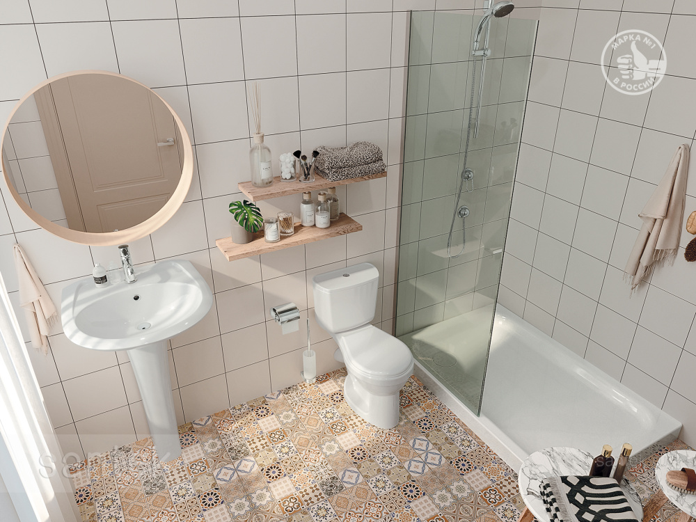 Фото Раковина Santek Бриз 60 1WH110466 отверстие под смеситель