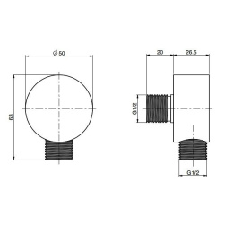 Шланговое подключение Fima Carlo Frattini (F2954INOX) нержавеющая сталь