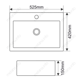 MELANA Раковина MLN-7033