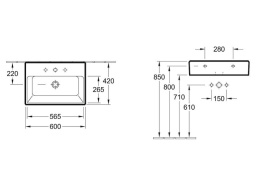 Раковина Memento Plus 5133 60R1