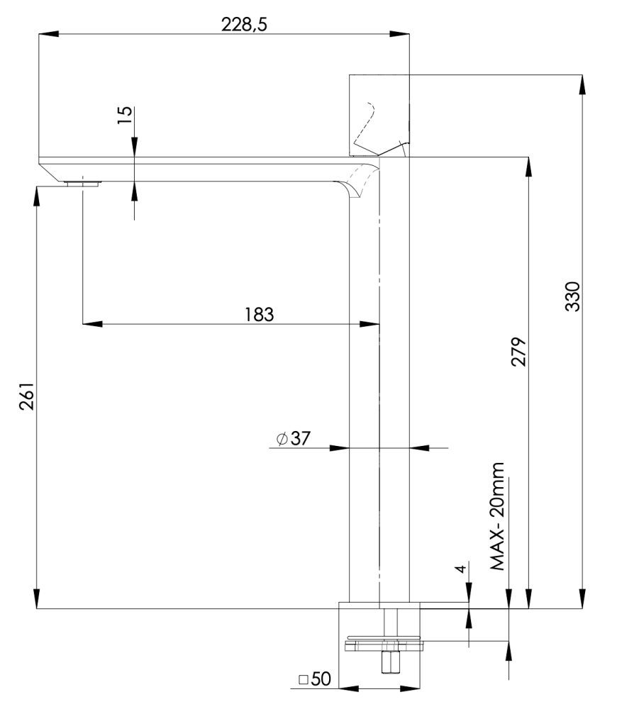 Фото Смеситель для раковины Remer Edge EG512LXL