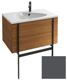 Тумба под раковину Jacob Delafon Nouvelle Vague 80 см, EB3030-S17, цвет - серый антрацит сатин